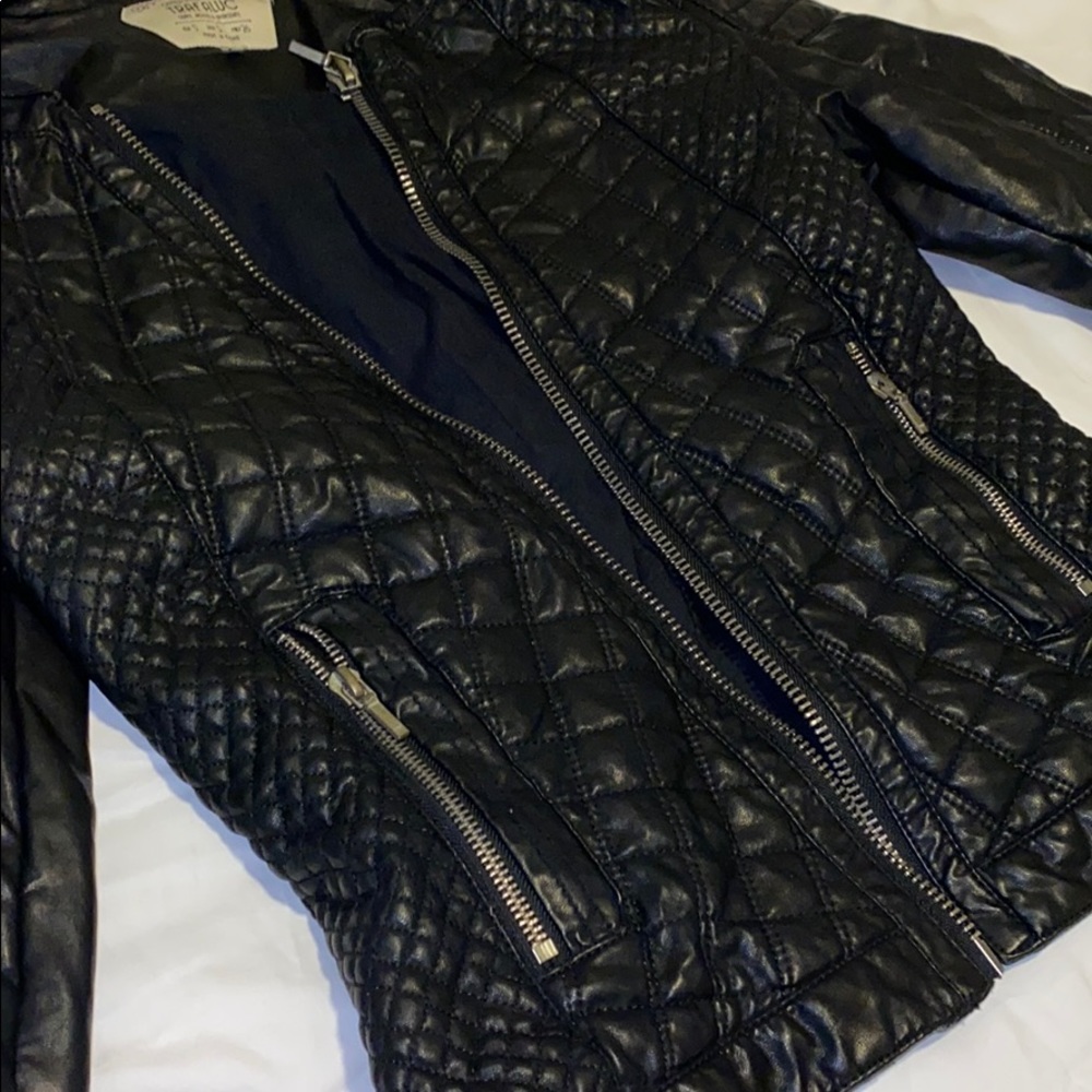 Leather Detailed Jacket 🖤